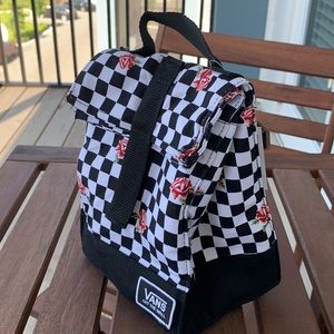 Vans mow rose checkerboard lunch bag Clearance